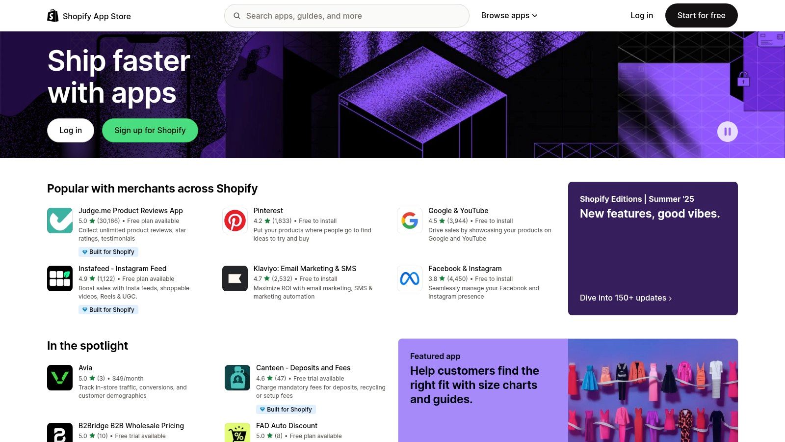 Shopify App Store — AI apps for commerce