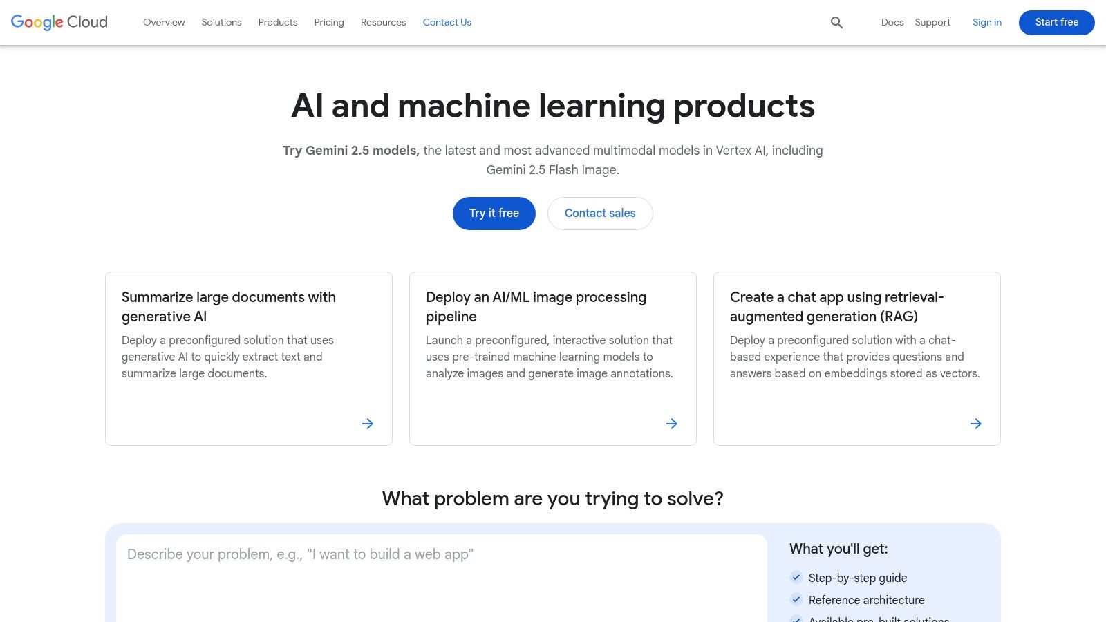 Google Cloud (AI & Machine Learning, Marketplace listings)