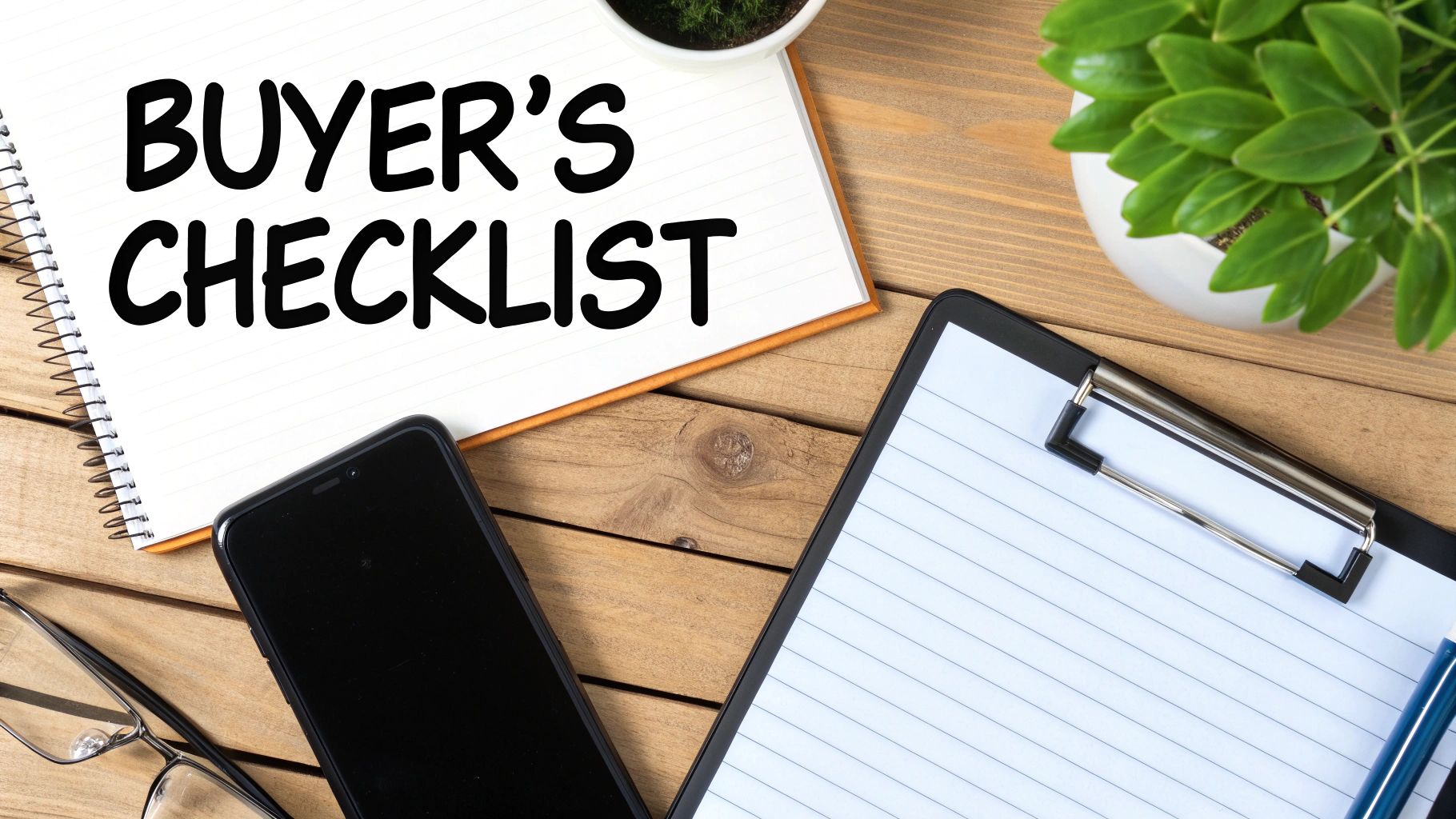 A person's hands holding a refurbished smartphone, closely inspecting the screen and edges.