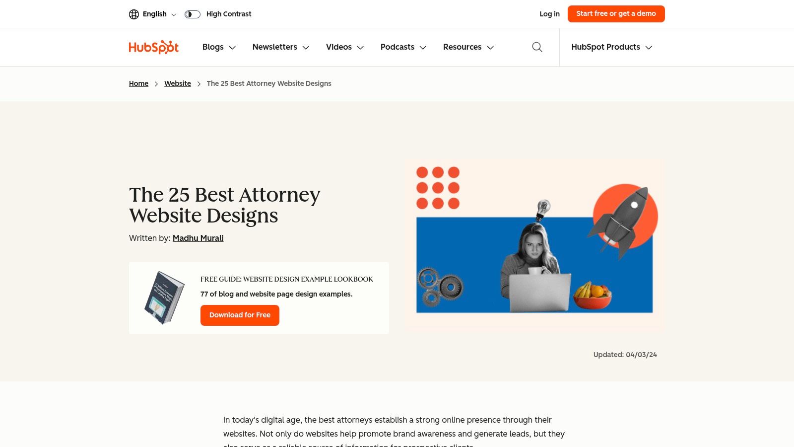 HubSpot Blog – The 25 Best Attorney Website Designs