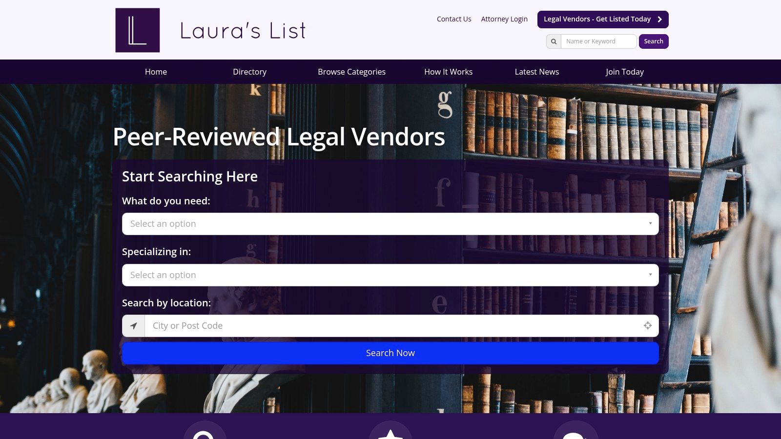 Laura's List – Peer-Reviewed Legal Vendor Directory