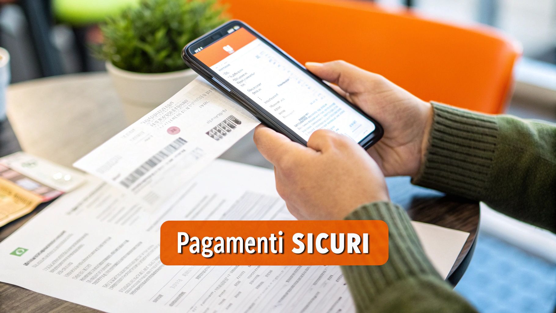 Una persona penserosa guarda fuori dalla finestra di una casa vacanze