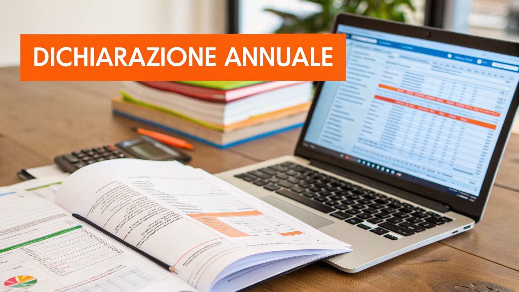 Gestione della dichiarazione annuale imposta di soggiorno su un computer portatile