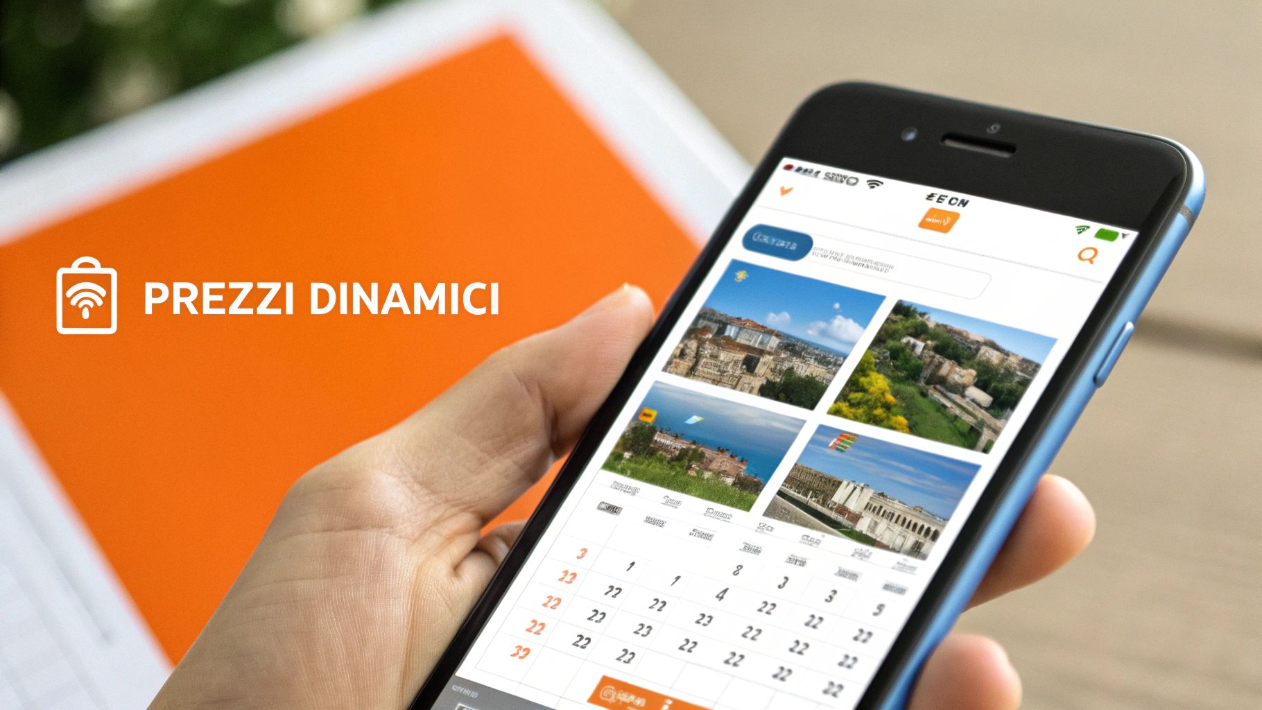 Una property manager analizza dati su un laptop in un ambiente di lavoro moderno