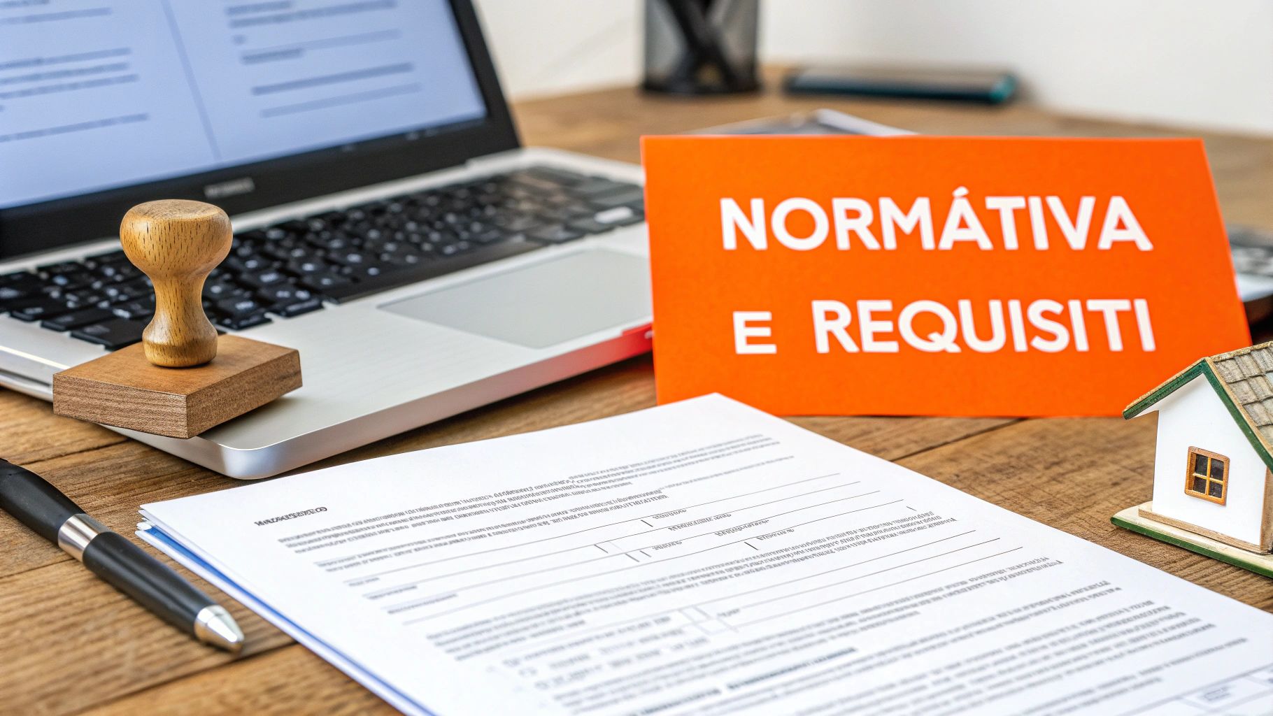 Una persona firma dei documenti legali su una scrivania di legno