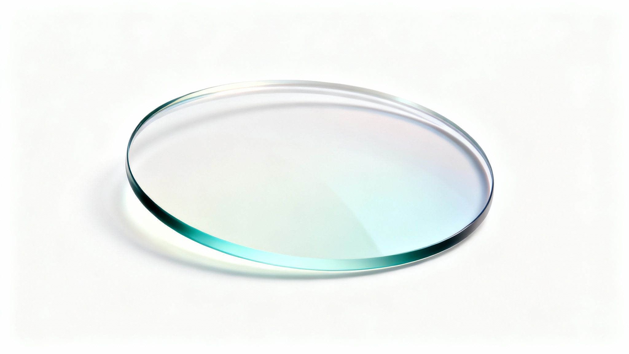 A pair of modern, stylish eyeglasses with progressive lenses sits on a clean surface.