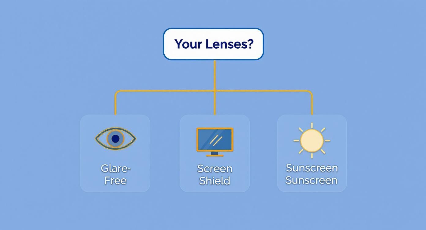 Infographic about single vision lenses