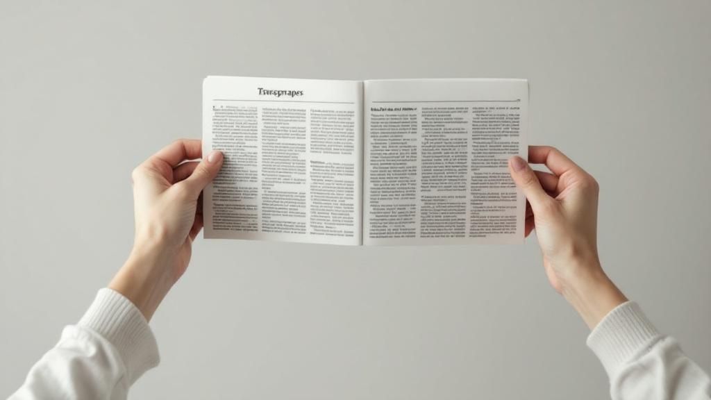 Holding Reading Materials at Arm's Length