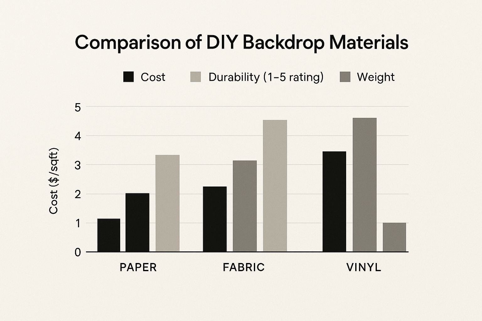 Infographic about diy photo booth backdrop