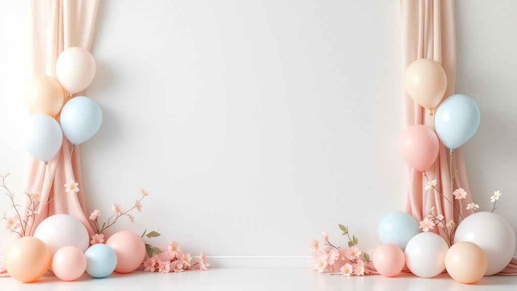 DIY Backdrop Wall Photo Booth