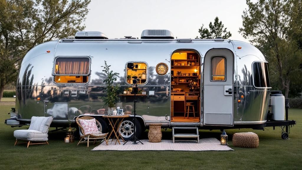 Vintage Airstream Trailer Photo Booth