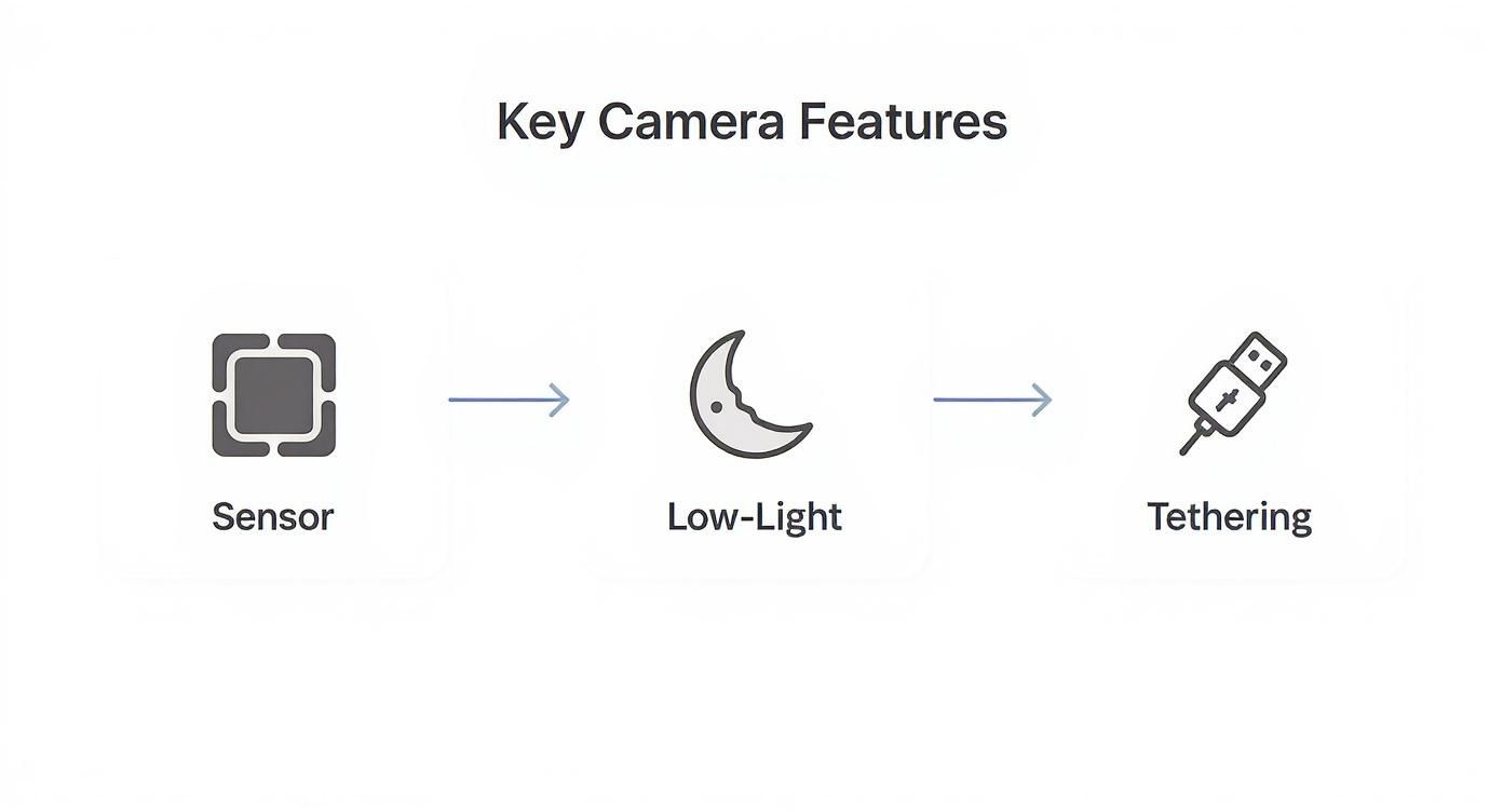 Infographic about best camera for photo booth