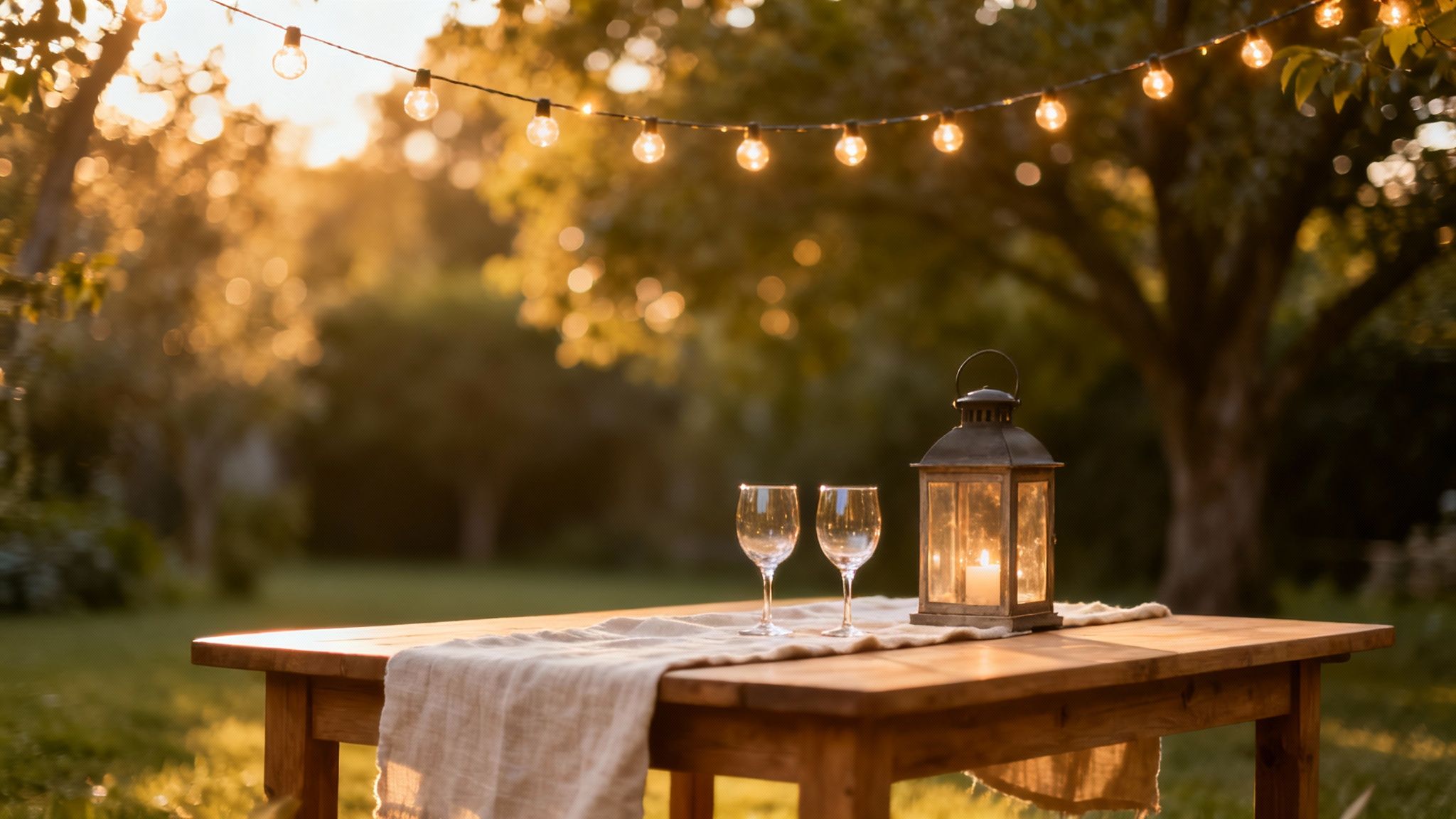 Outdoor Garden Party or Lawn Gathering