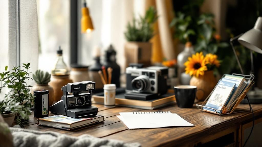 Vintage Polaroid Station