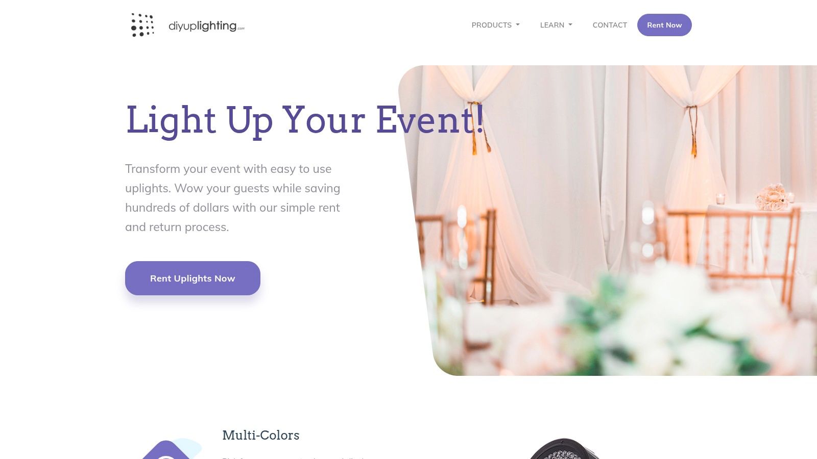 DIY Uplighting (rental, nationwide)