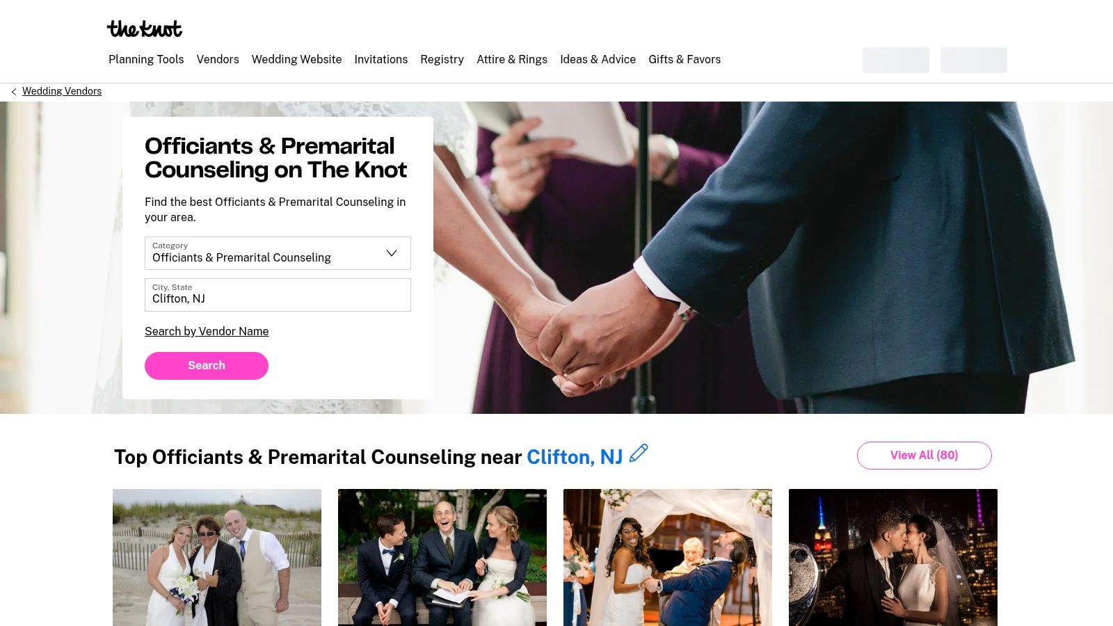 The Knot's Wedding Officiants