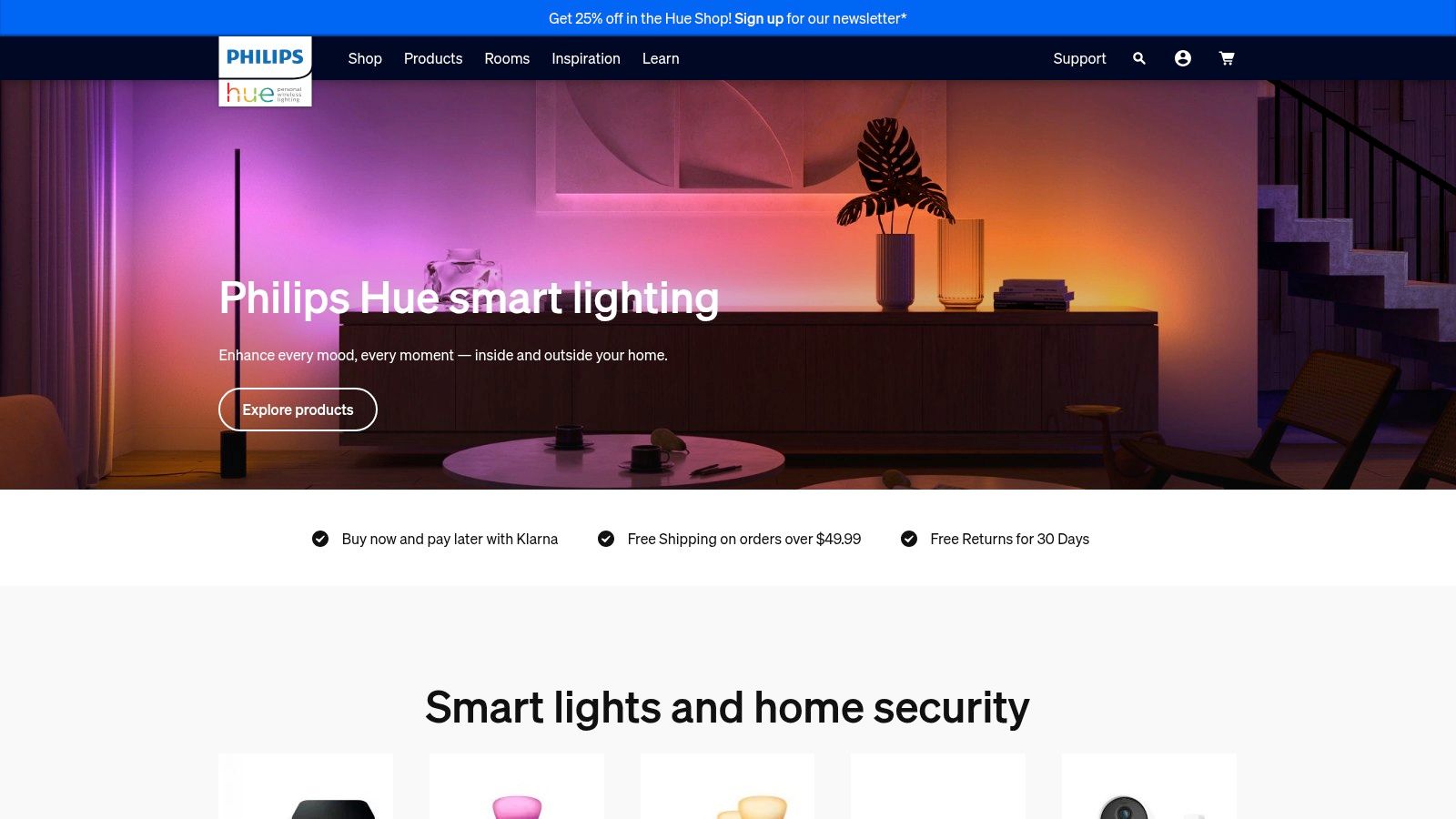 Philips Hue Go Portable Table Lamp