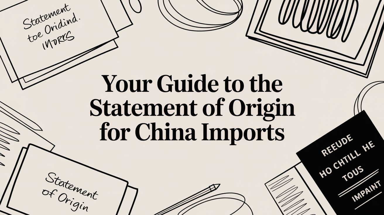 Your Guide to the Statement of Origin for China Imports