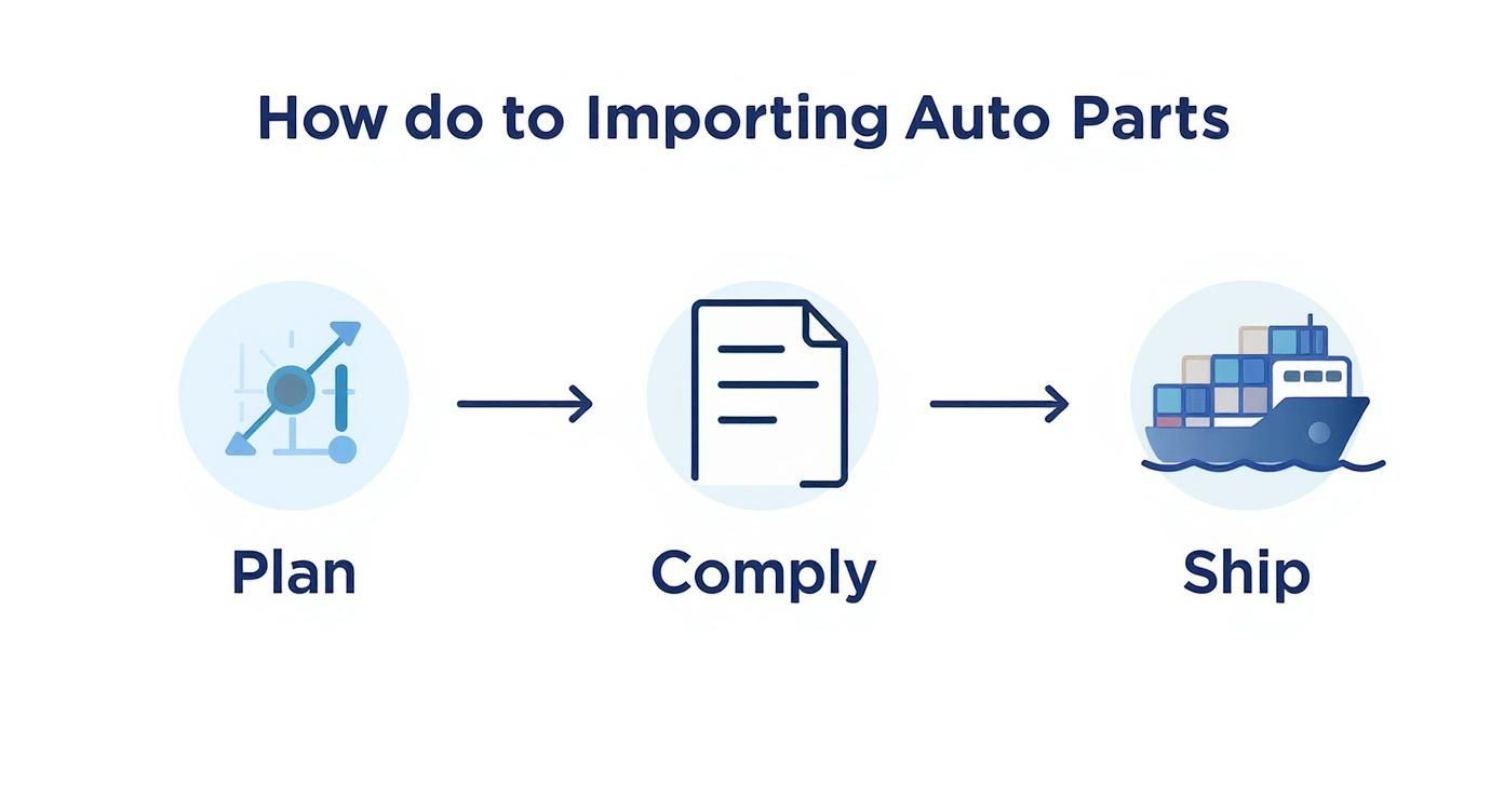 Infographic about import auto parts