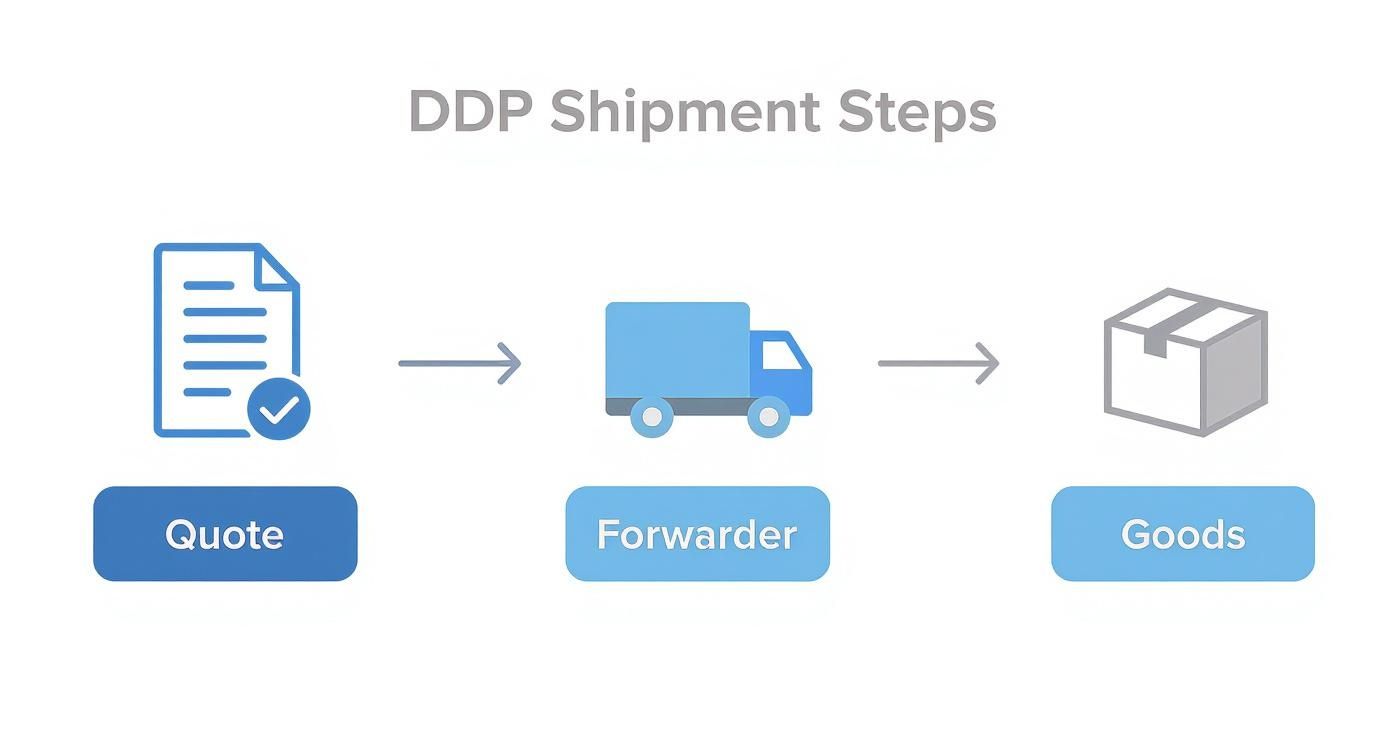 Infographic about delivery duty paid shipping