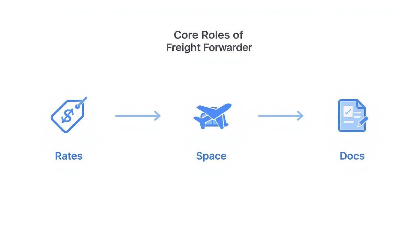 Infographic about freight forwarder air freight