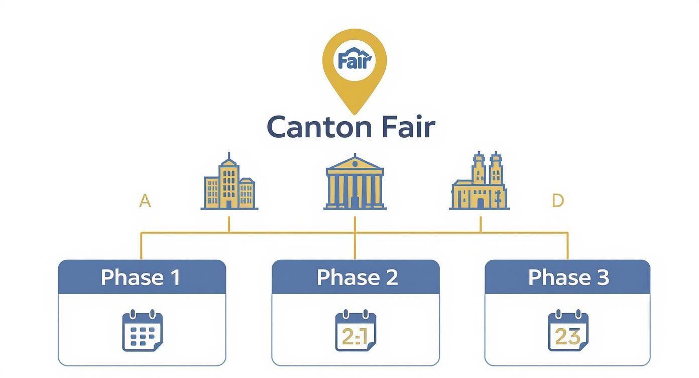 Infographic about canton fair map