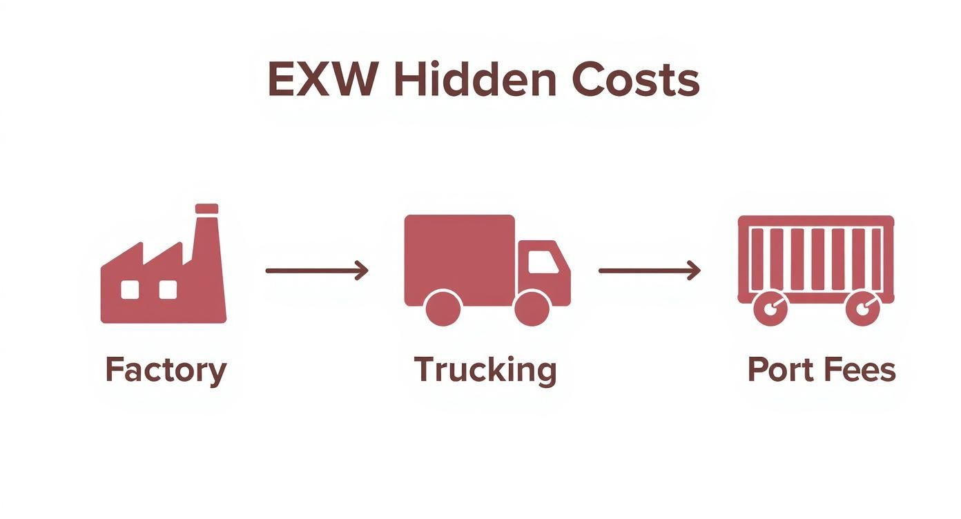 Infographic about exw price definition