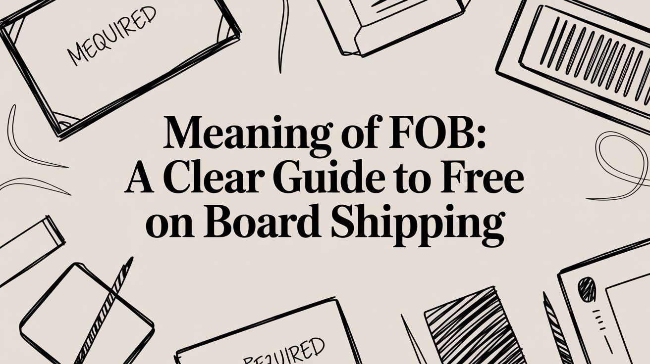 meaning of fob: A Clear Guide to Free On Board Shipping