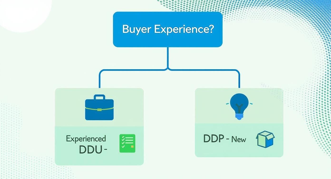 Infographic about ddu ddp incoterms