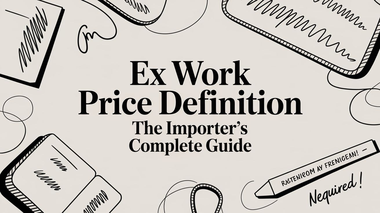 Ex Work Price Definition The Importer's Complete Guide
