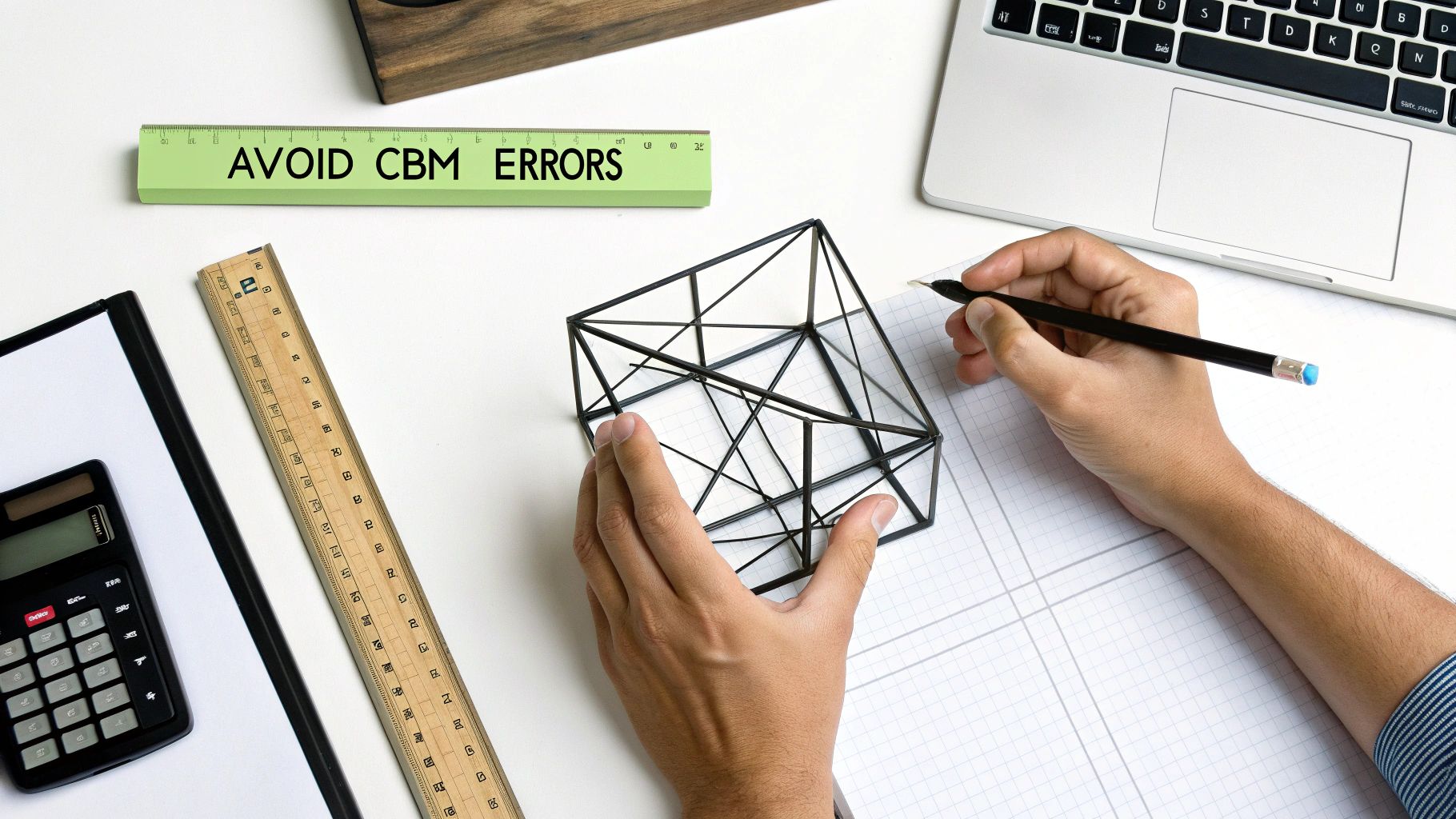 A person using a tape measure on a cardboard box, highlighting the importance of accurate measurements.