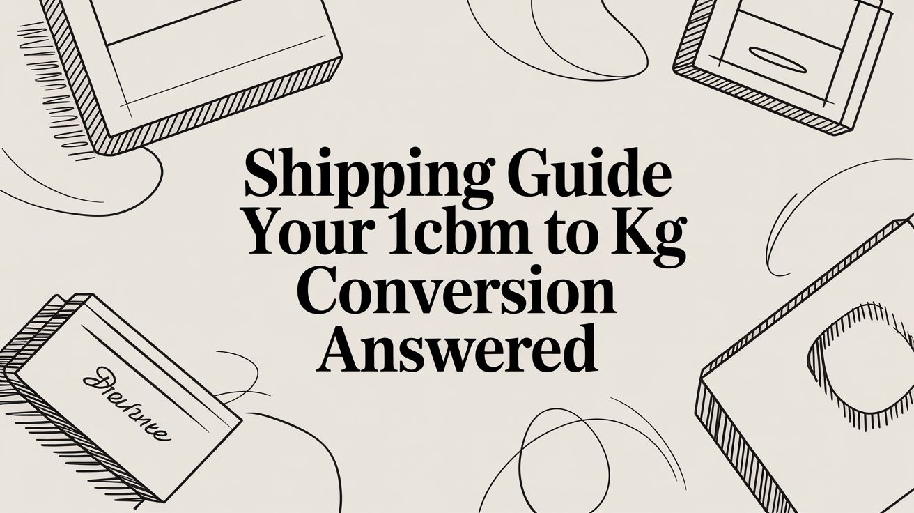 Shipping Guide Your 1CBM to KG Conversion Answered