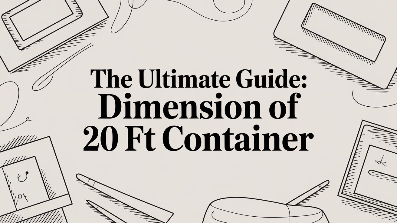 The Ultimate Guide: dimension of 20 ft container