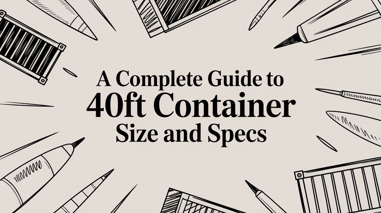 A Complete Guide to 40ft Container Size and Specs