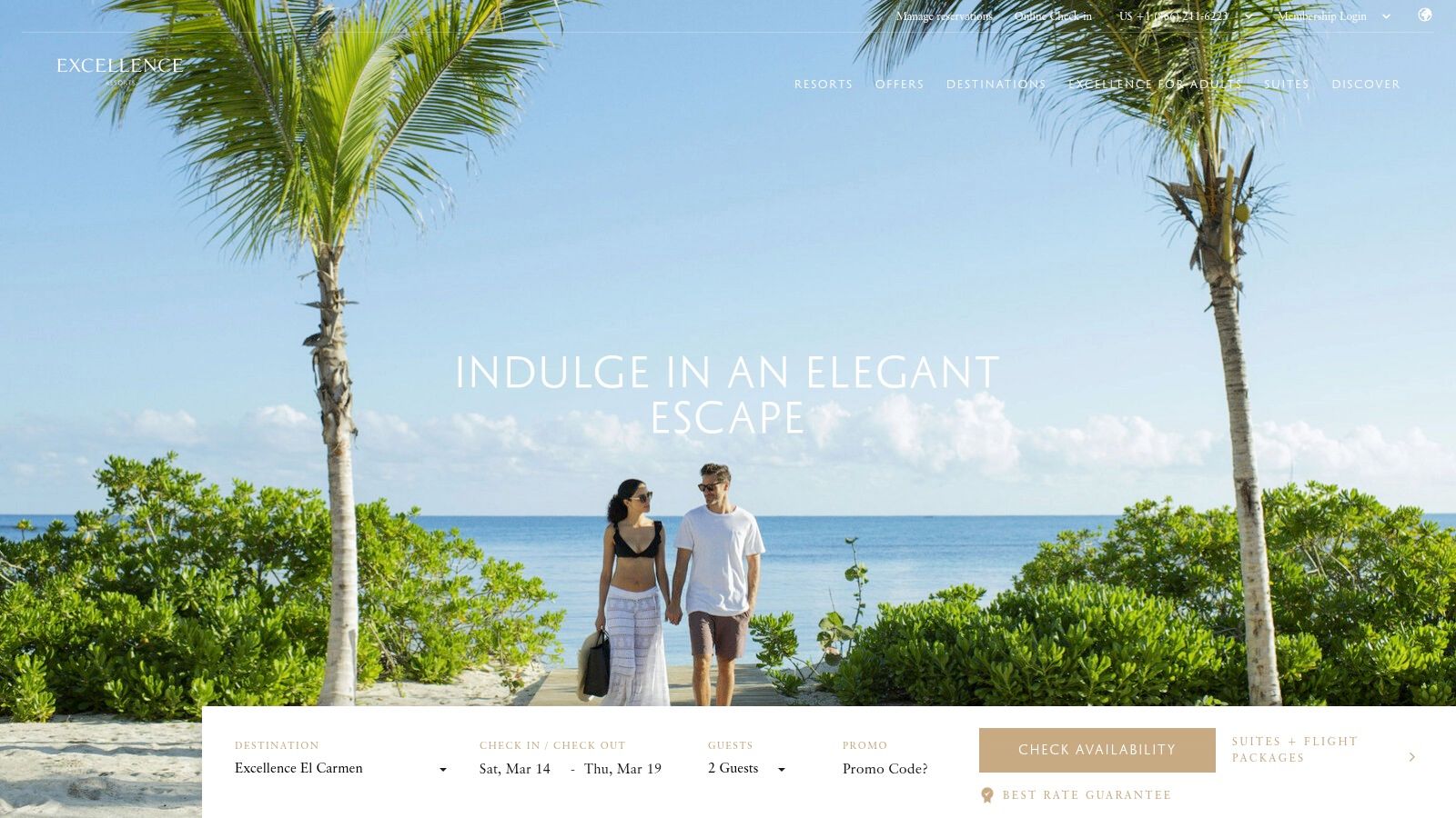 For the Privacy-Seeking Couple: Excellence Resorts