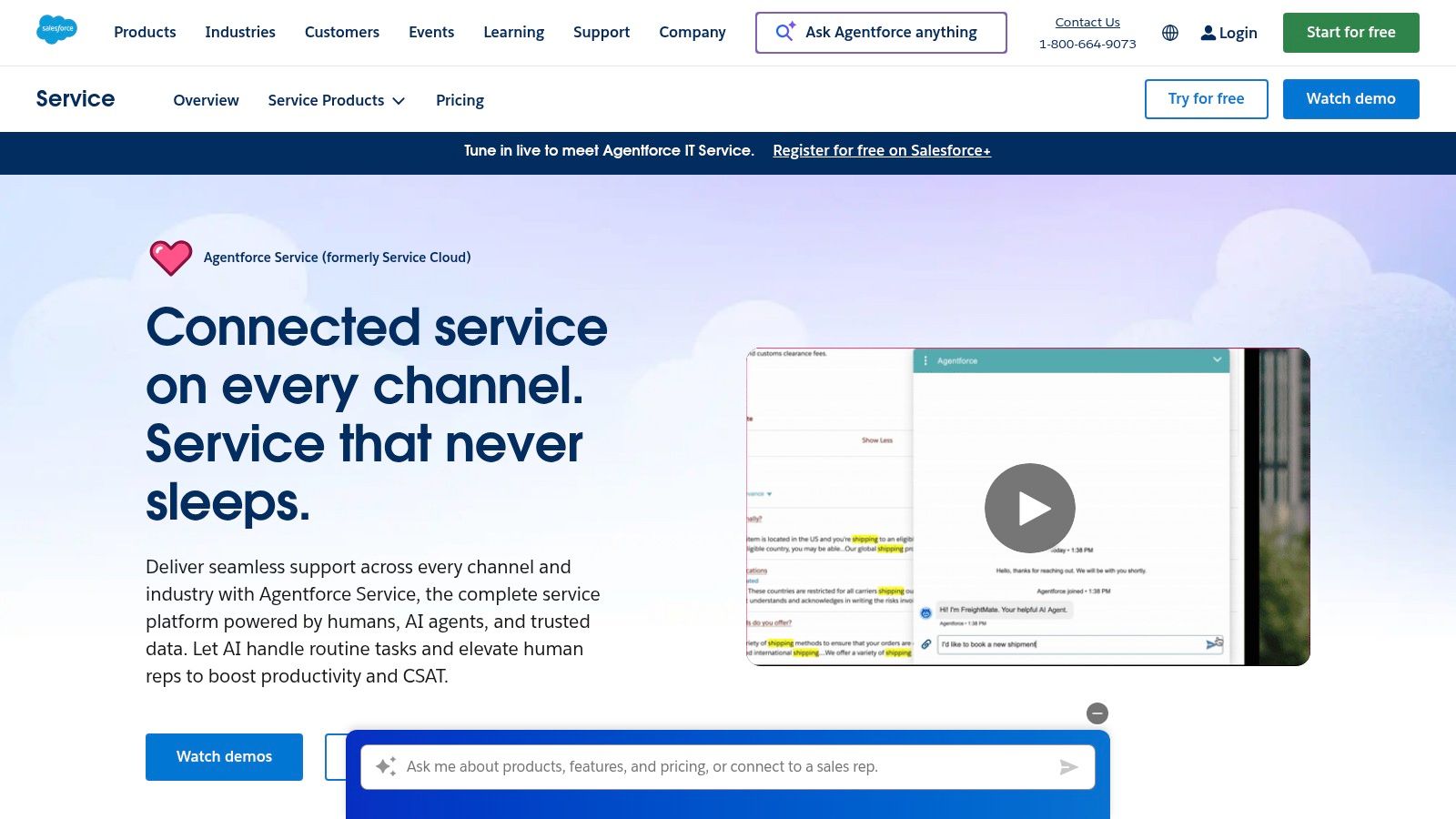 Salesforce - Service Cloud (Agentforce)