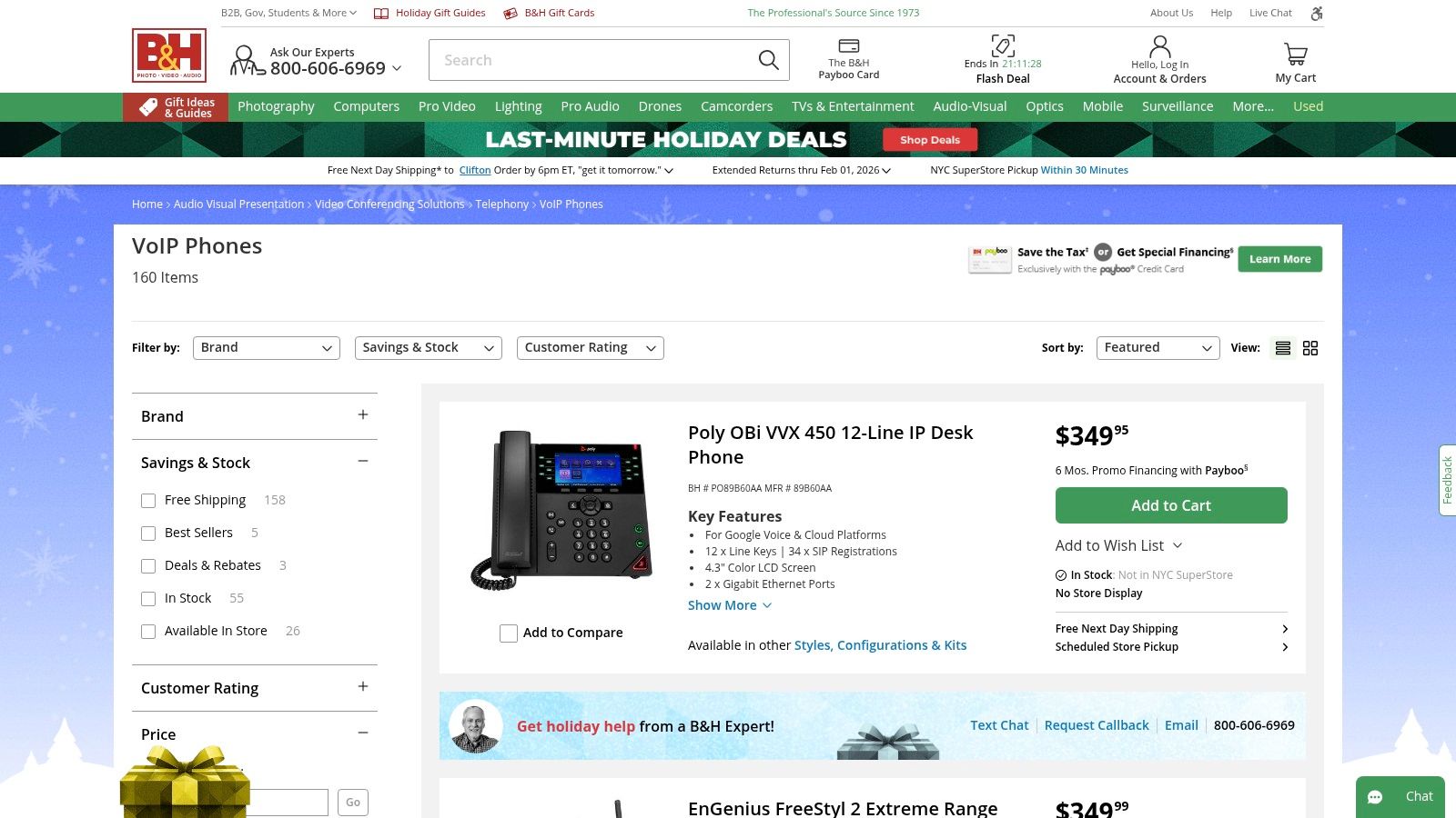 B&H Photo Video – VoIP Phones
