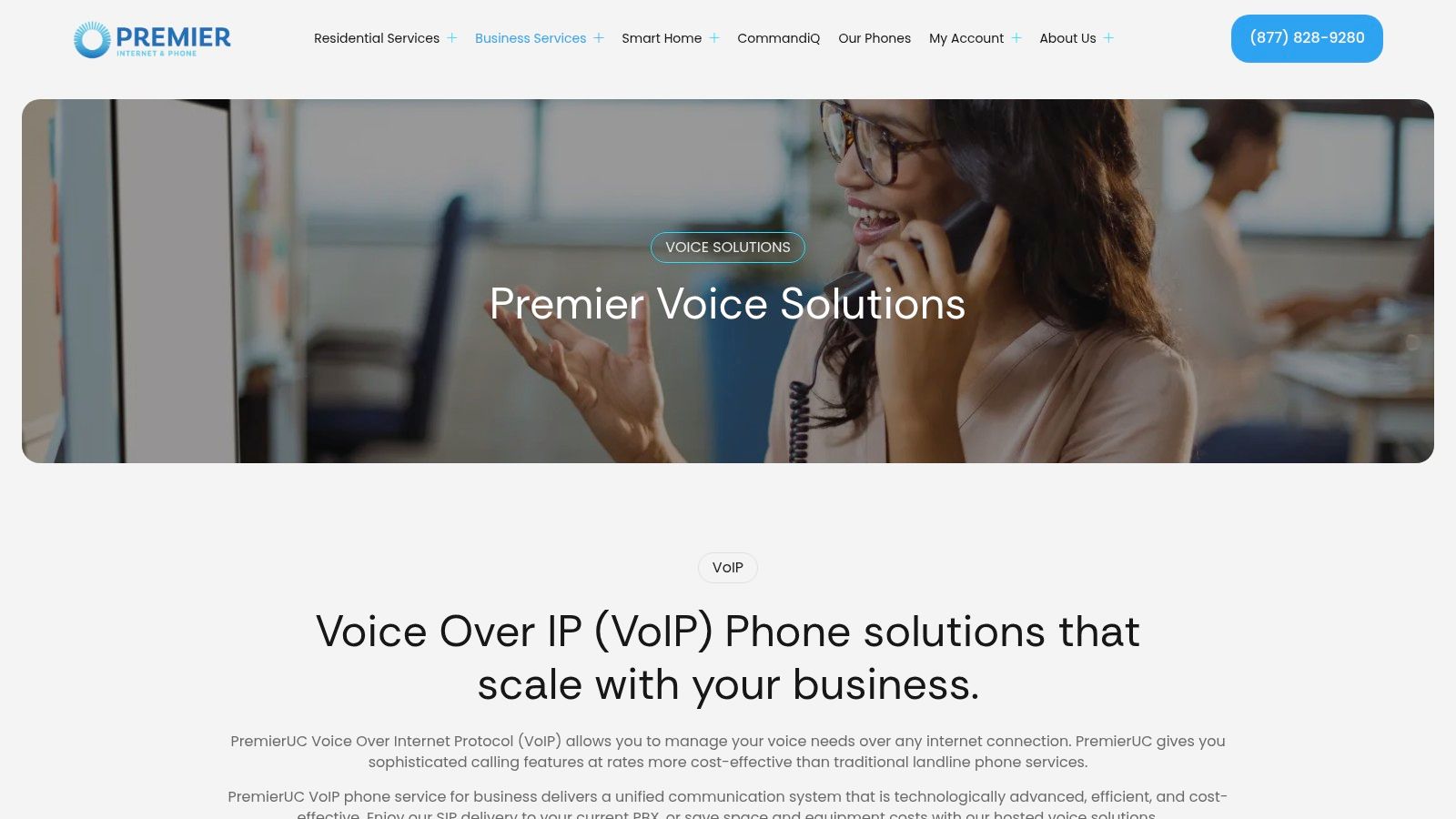 Premier Voice Solutions VoIP phone setup
