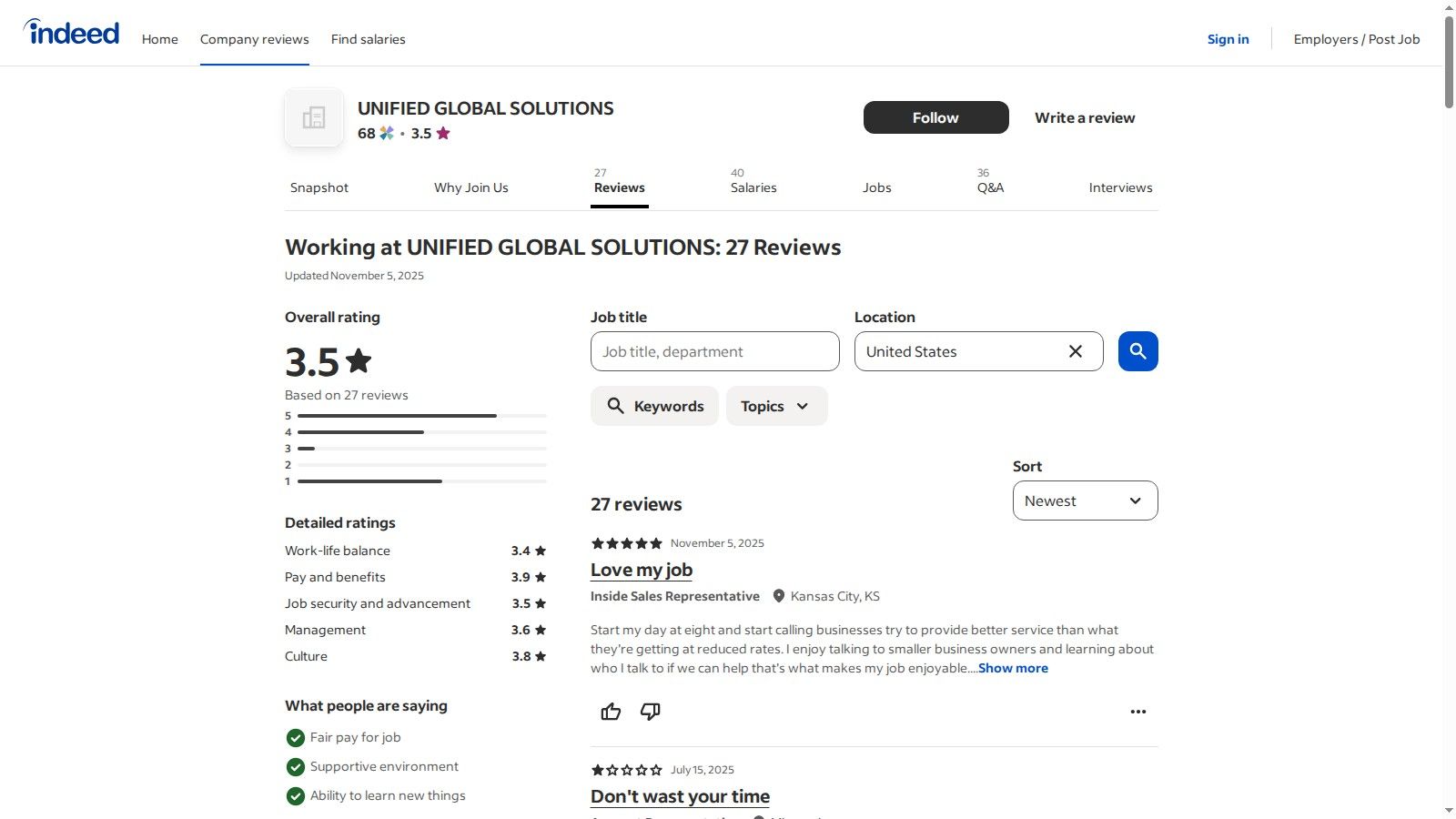 Indeed: An Inside Look at Company Culture