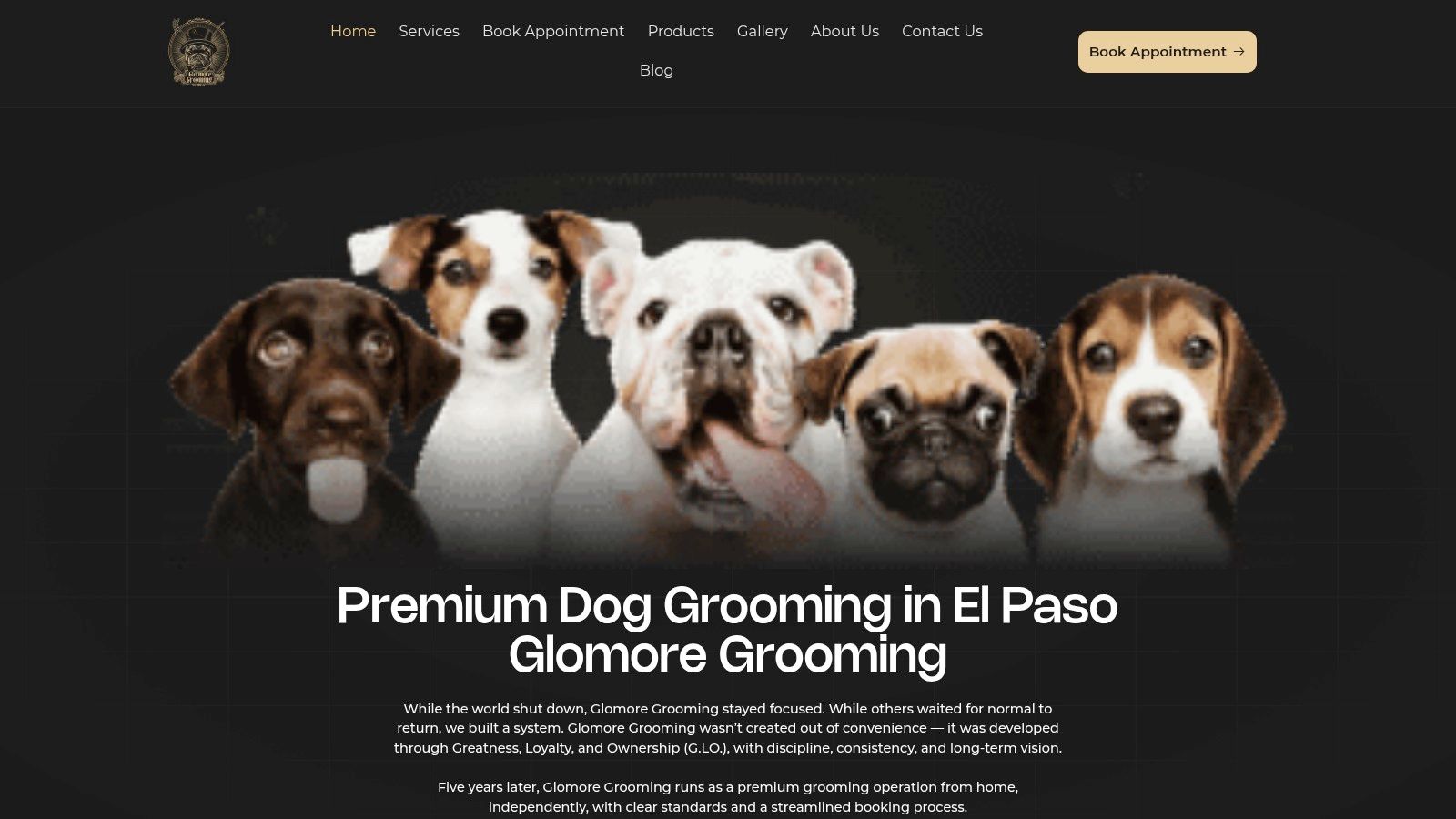 Glomore Grooming | Premium Dog Grooming in El Paso