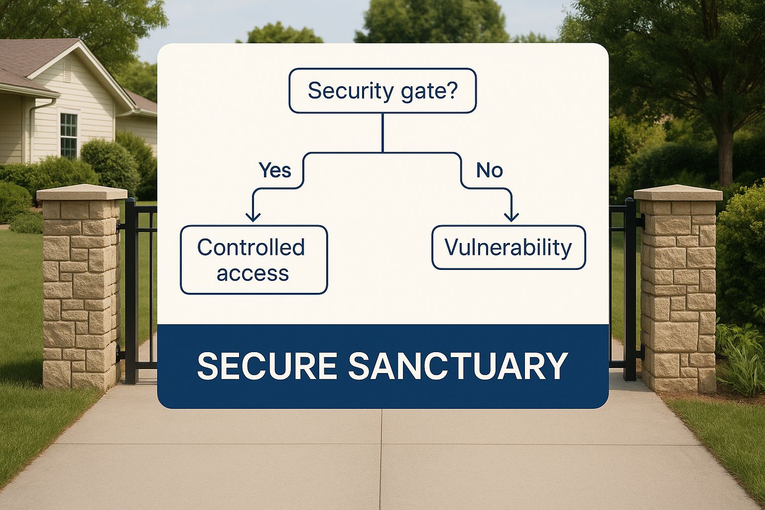 Infographic about residential security gates