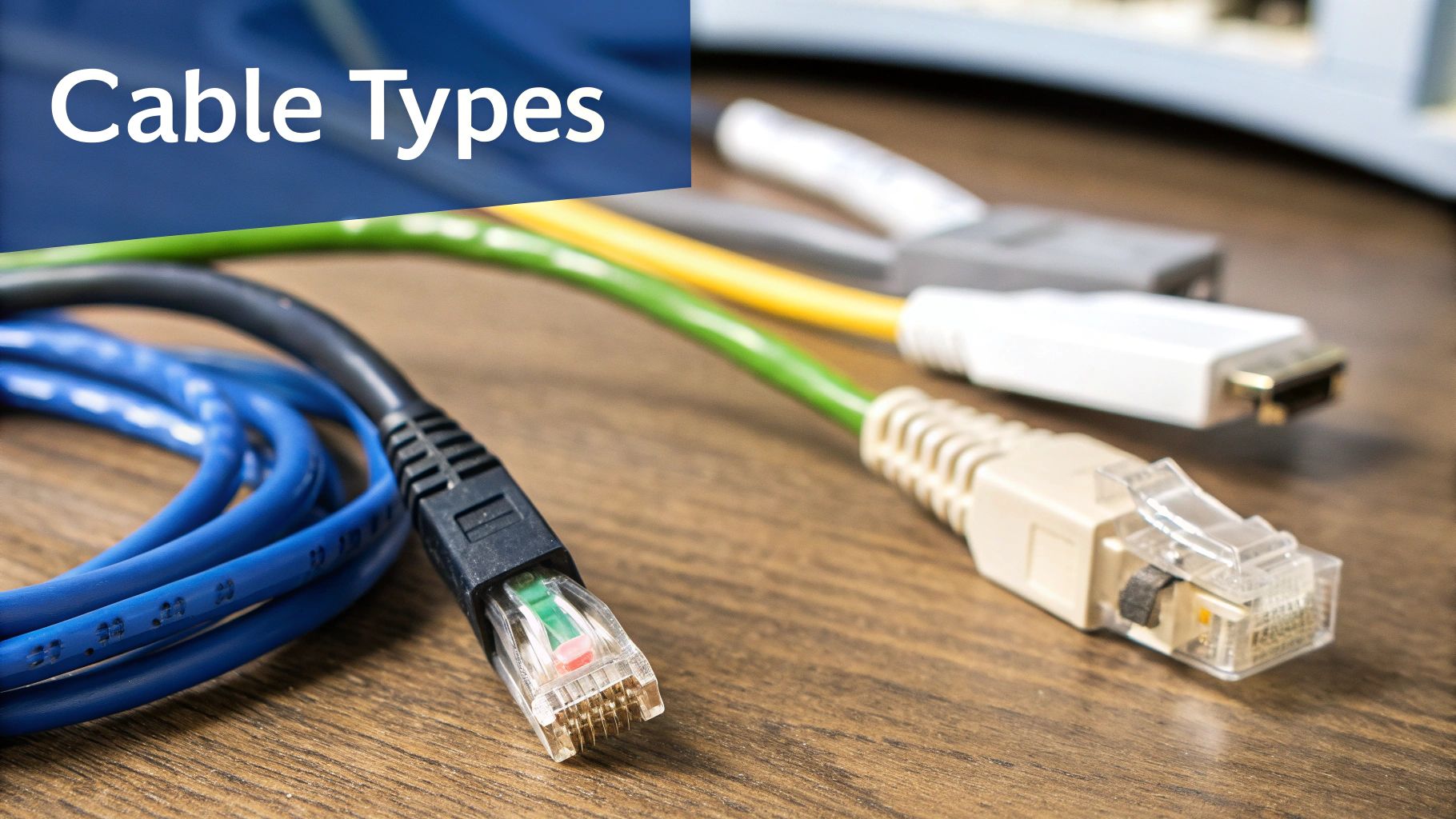A professional data cable installer meticulously organising cables in a server rack.