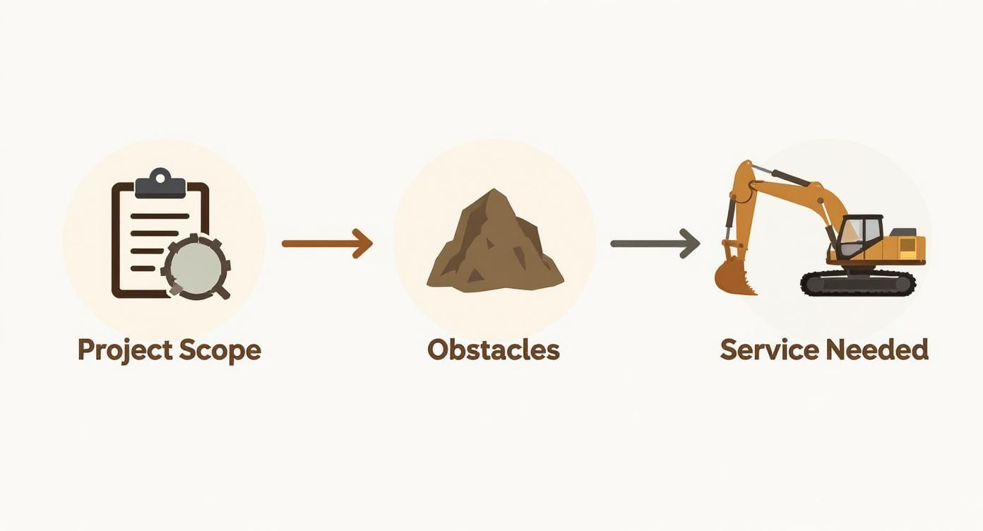 Infographic about land clearing services near me