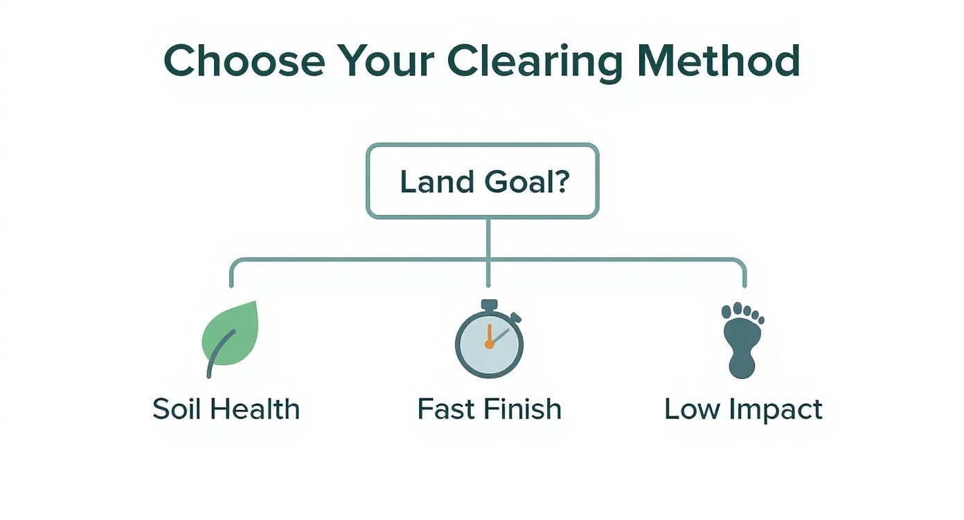 Infographic about forestry mulching near me
