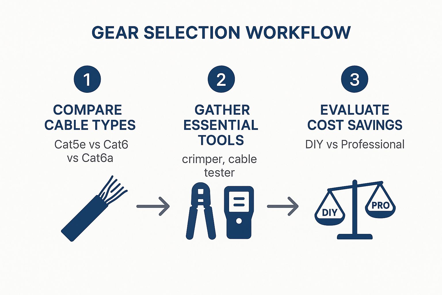 Infographic about internet cabling home