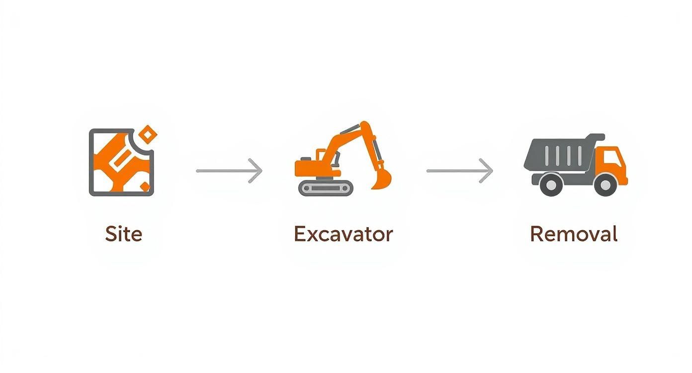 Infographic about demolition excavation