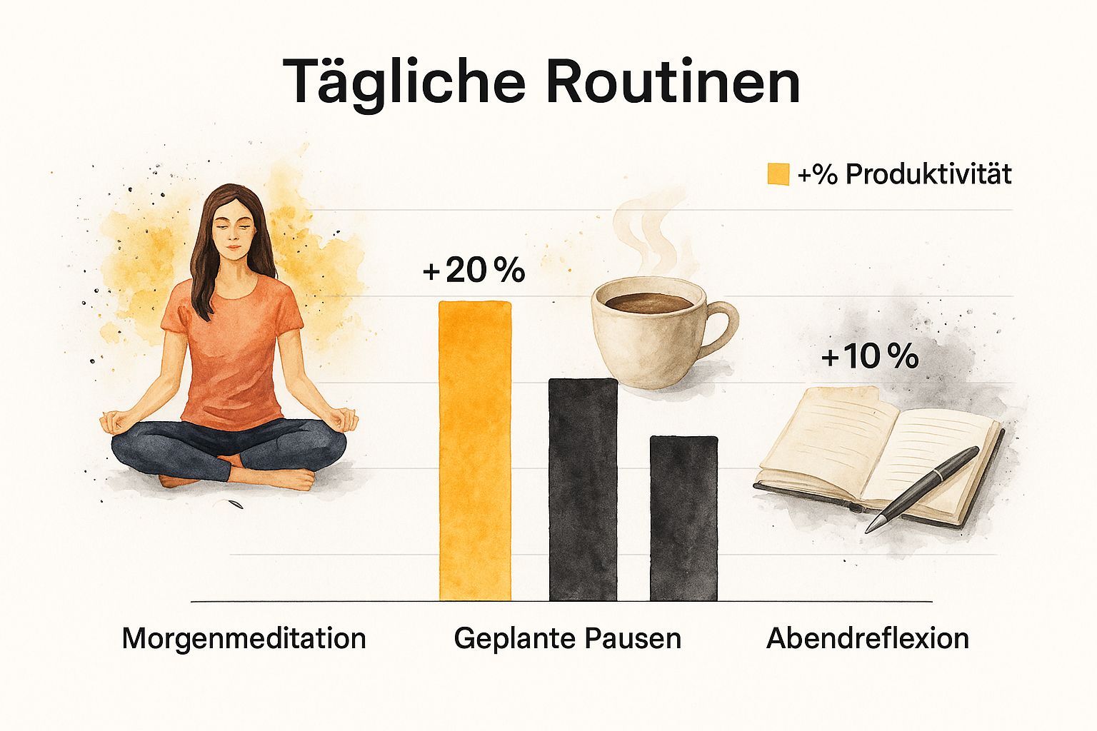 Infographic about selbstdisziplin lernen
