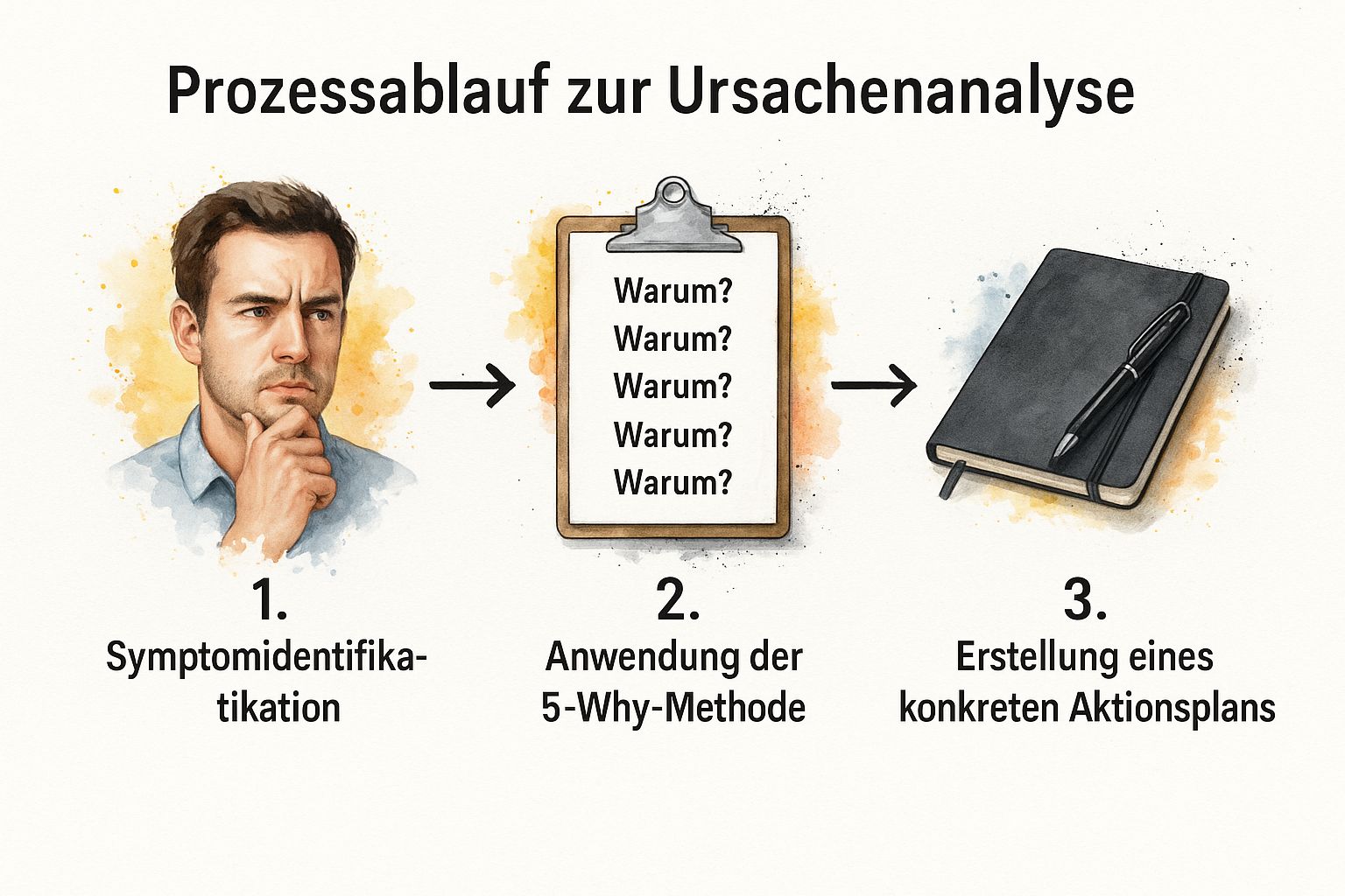 Infographic showing key data about Ursachenanalyse & Lösungsorientierung
