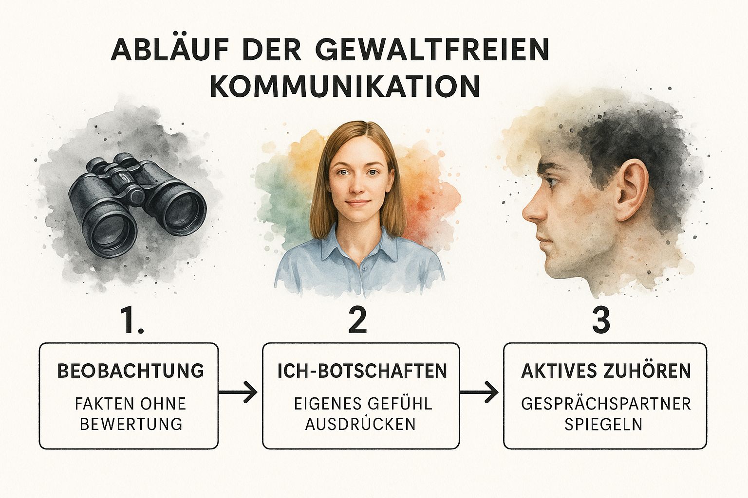 Infographic showing key data about Kommunikationstechniken für schwierige Gespräche