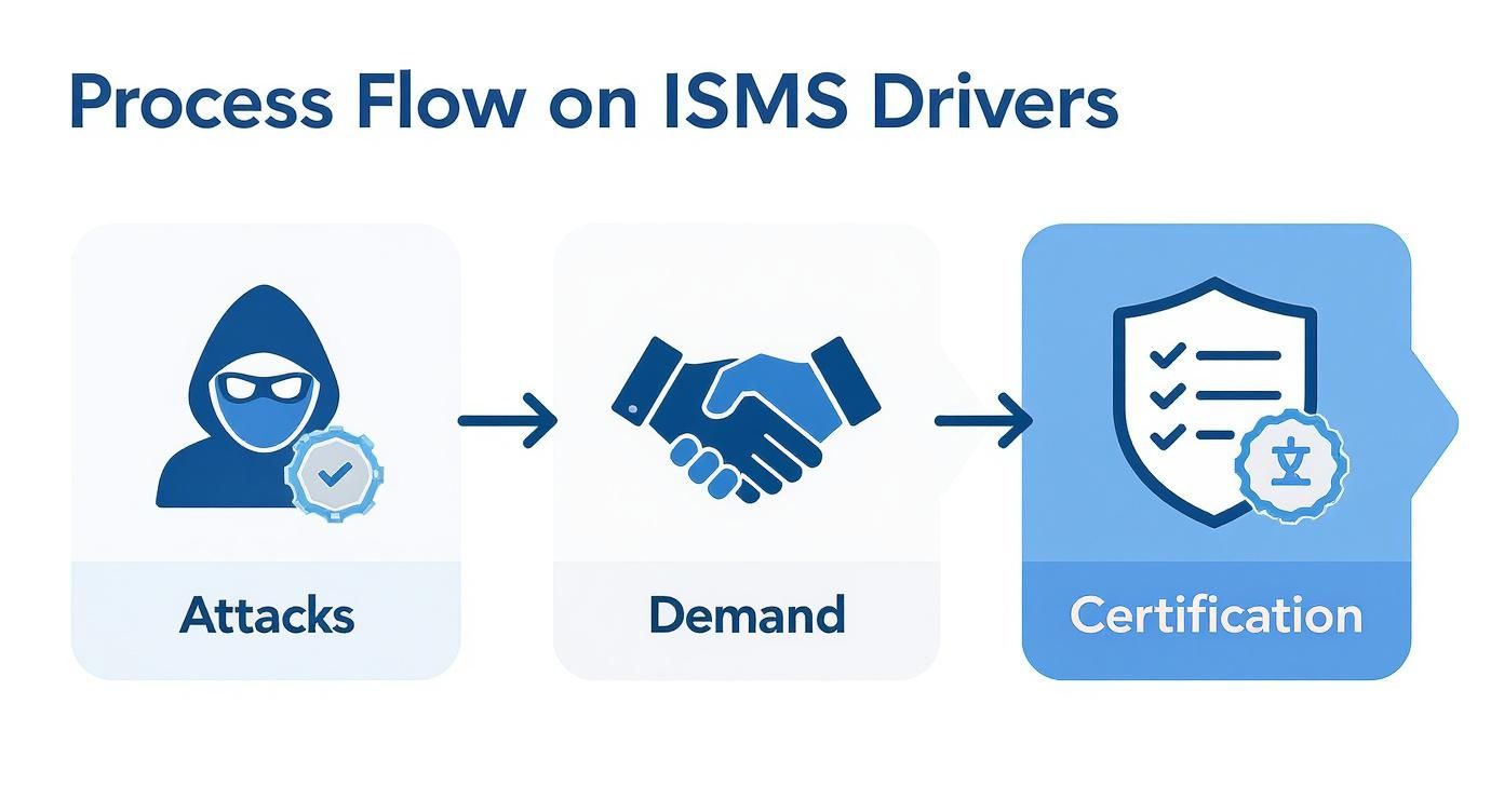 Infographic about information security management systems certification australia